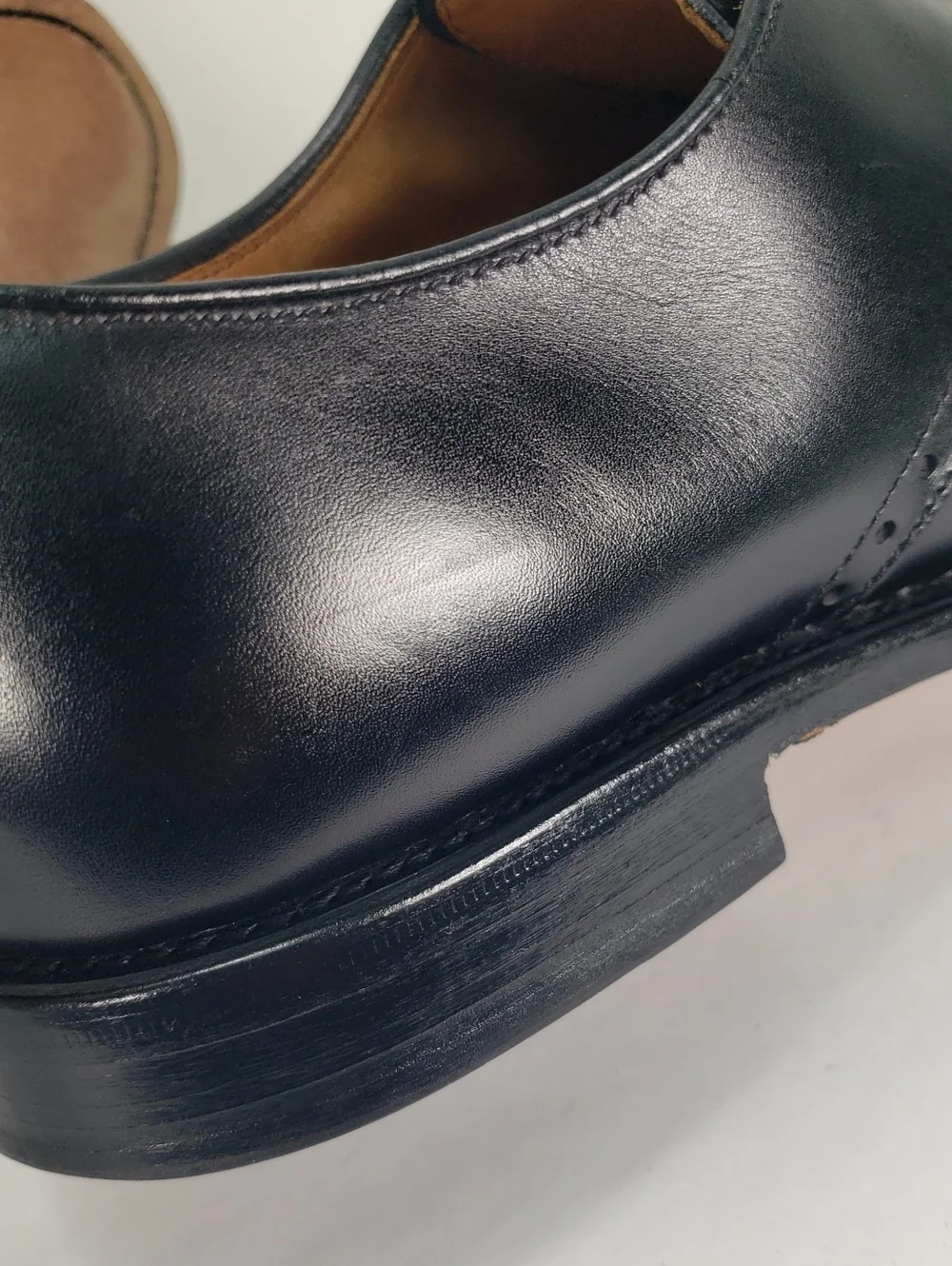 ALLEN EDMONDS WENDELL DERBY BLACK  LEATHER OXFORD DRESS SHOES MEN'S US 9 D